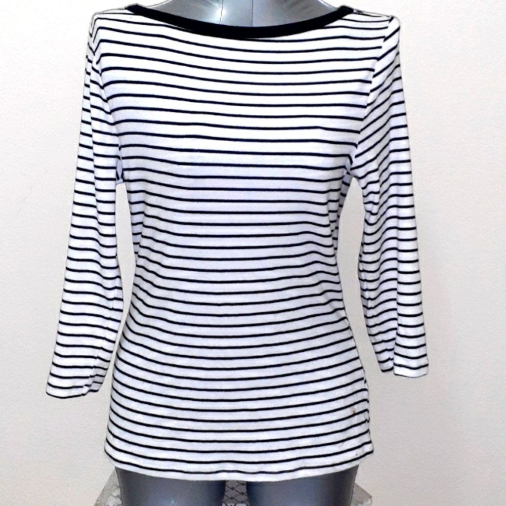 Long Sleeve Stripes Pullover